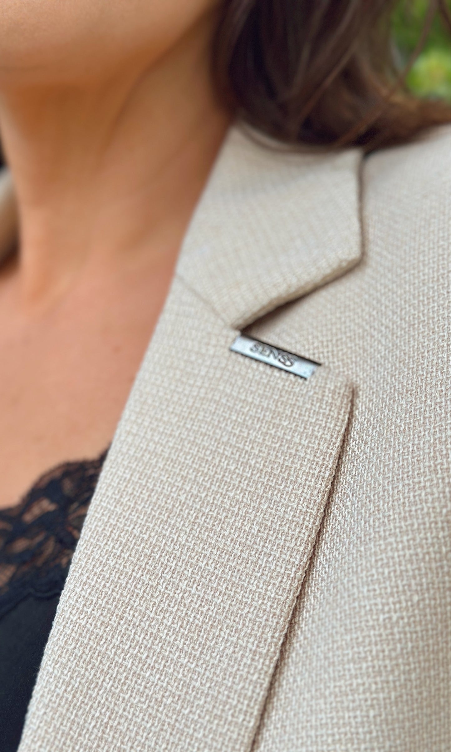 SENSS - THE OATMEAL TWEED TWIST BLAZER