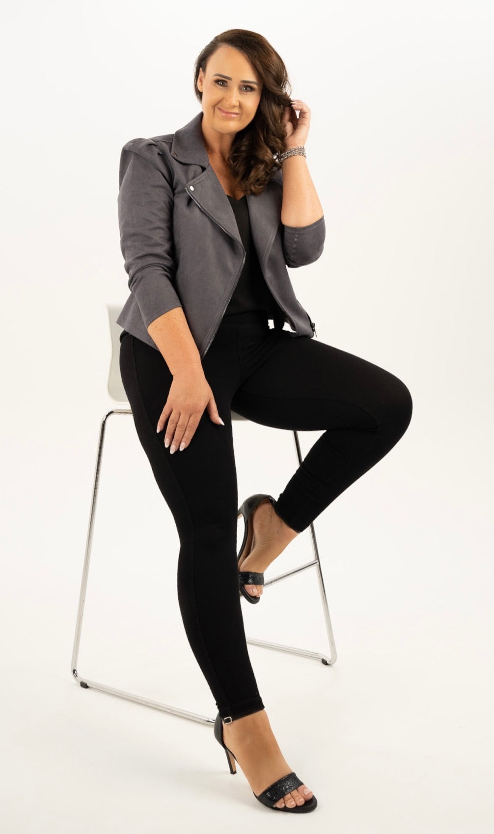 SENSS - THE STEEL GREY BIKER JACKET