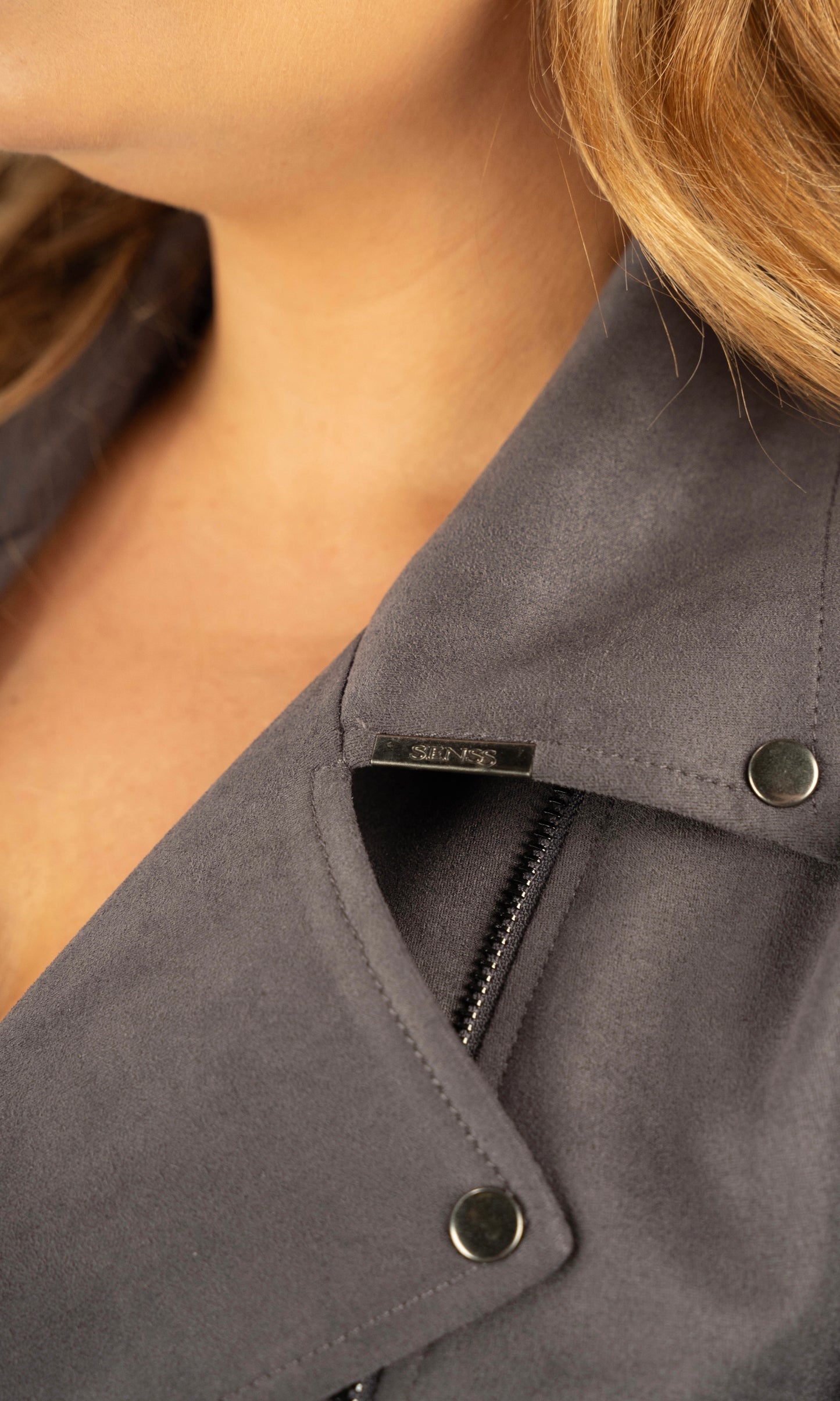 SENSS - THE STEEL GREY BIKER JACKET
