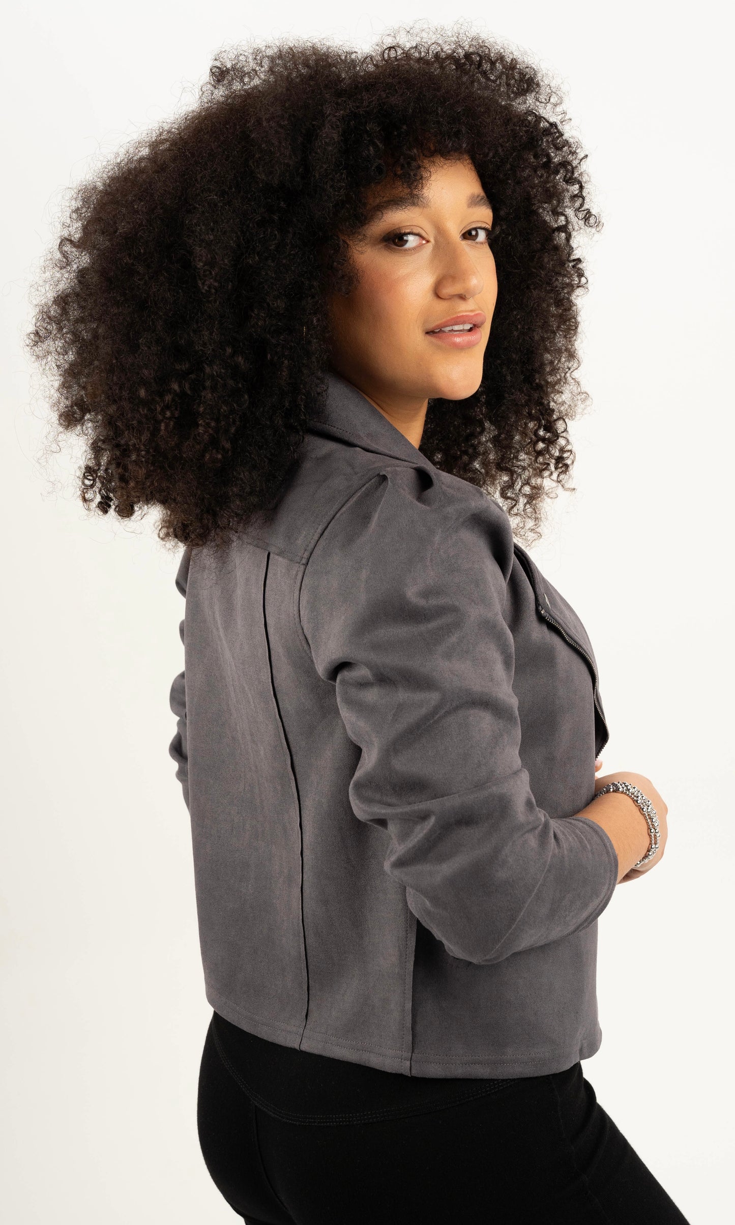 SENSS - THE STEEL GREY BIKER JACKET