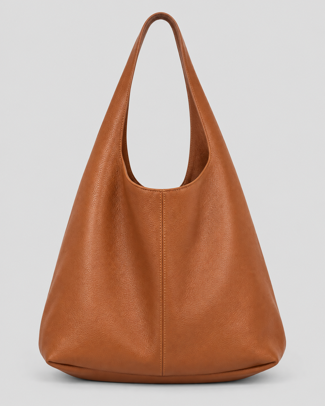 BROWN GENUINE LEATHER HANDBAG