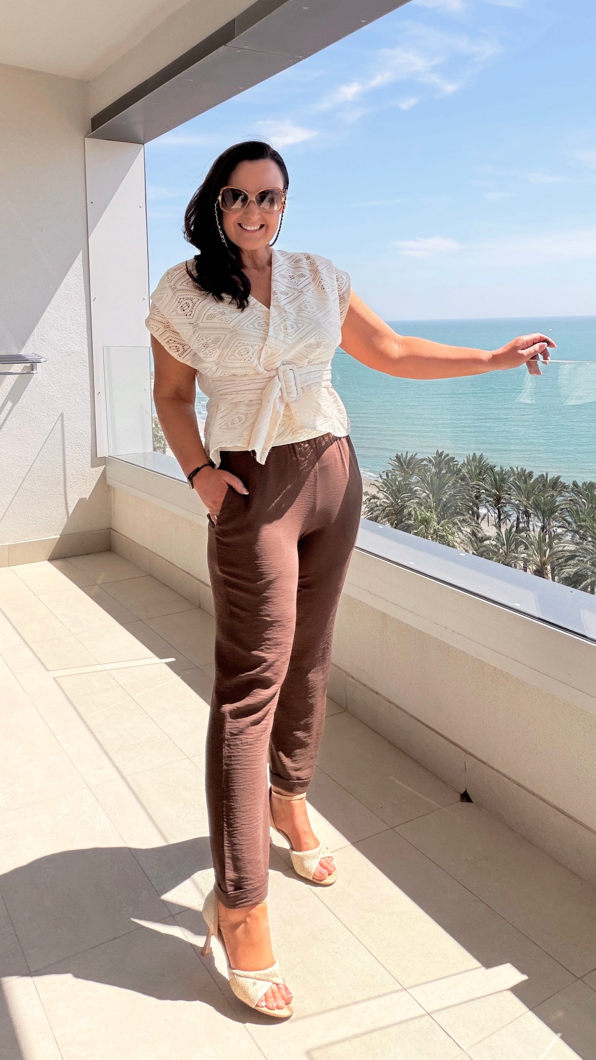 SENSS LIGHT WEIGHT SUMMER TROUSERS (BROWN)