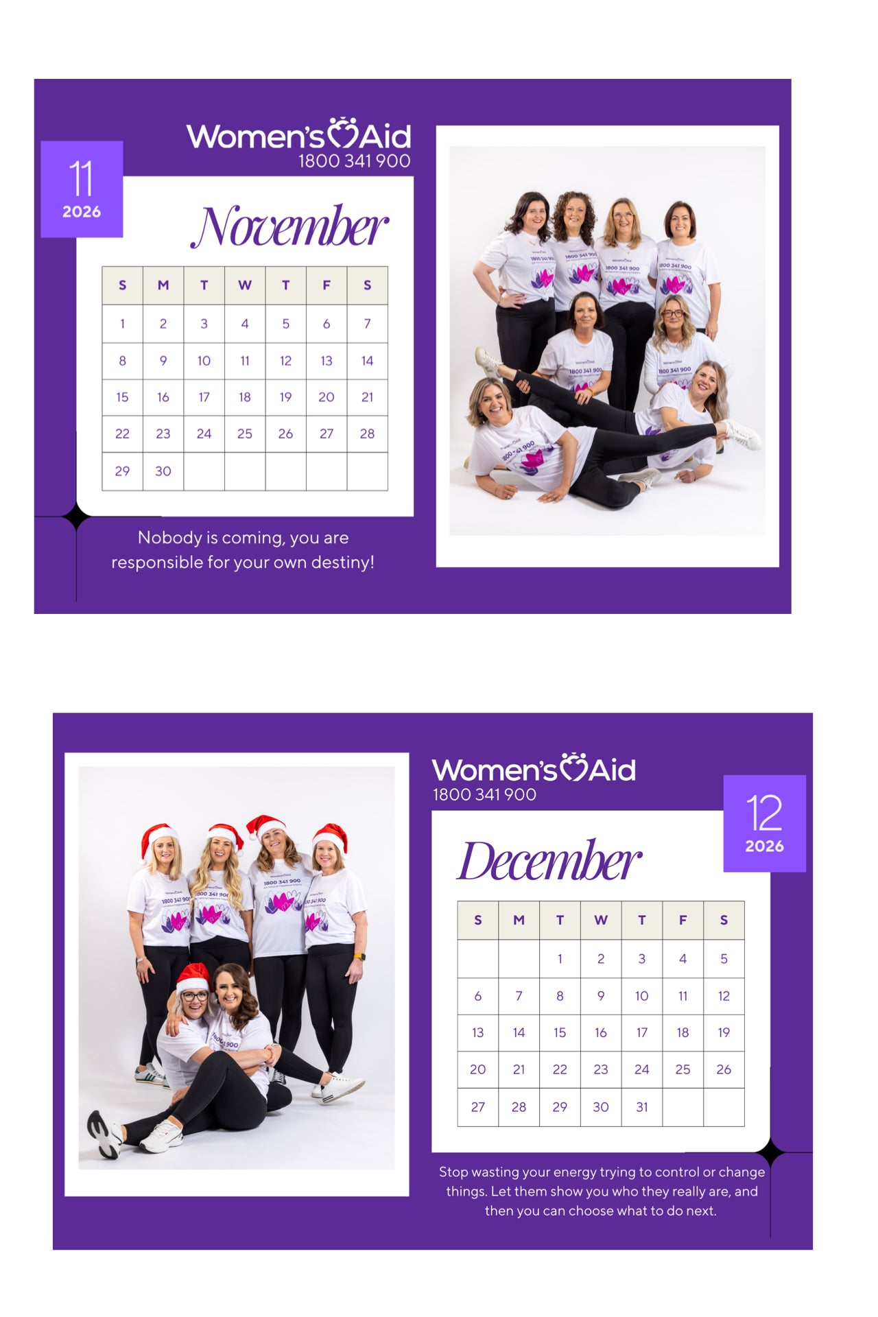 WOMENS AID CALENDAR