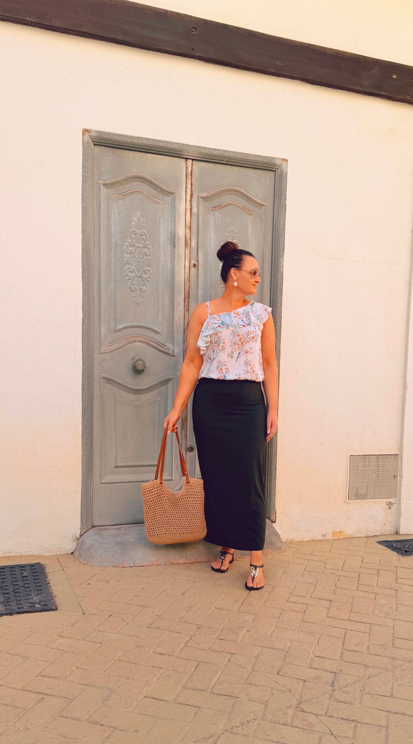 SENSS BLACK MAXI SKIRT