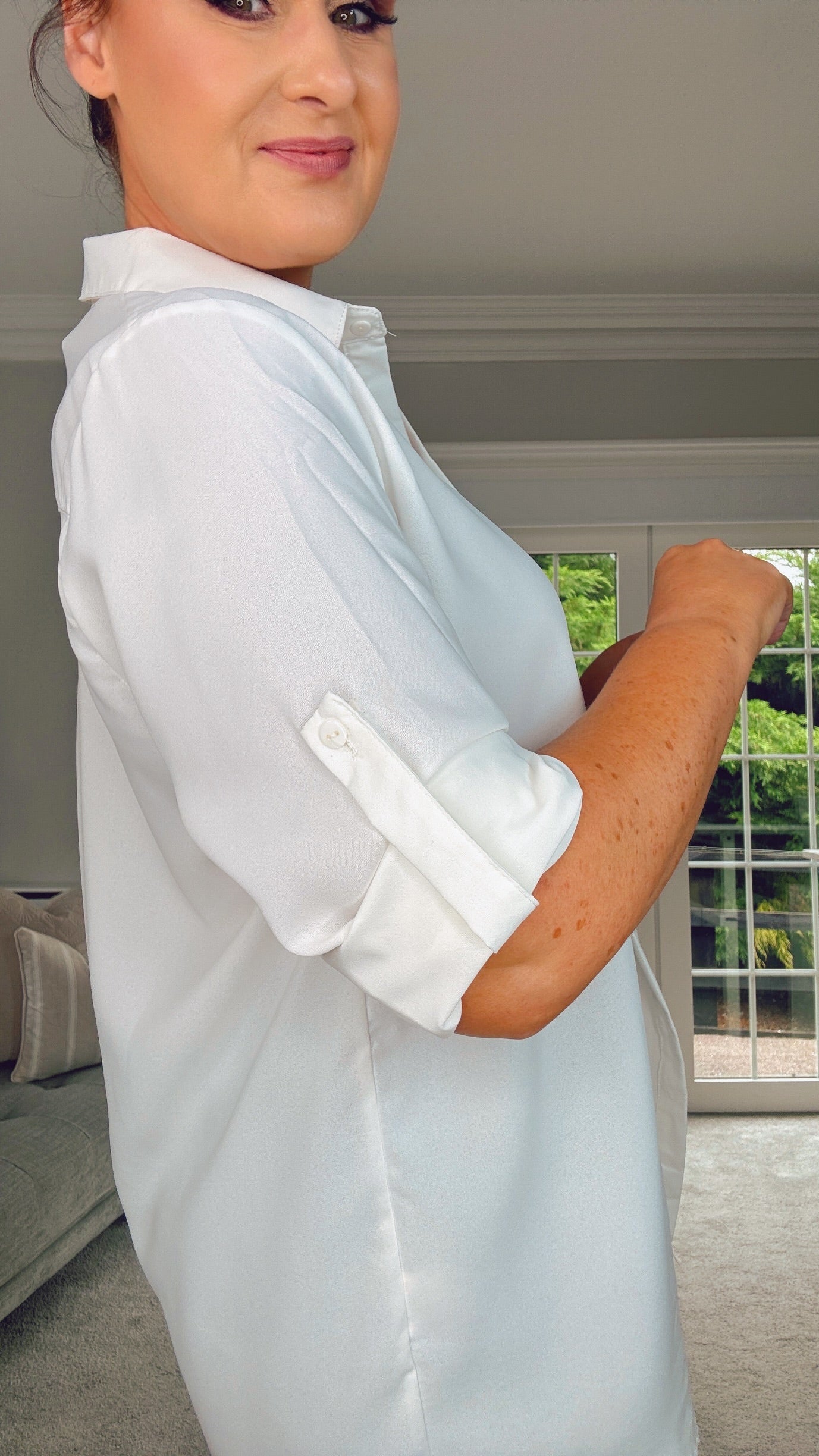 OVERSIZED SIMPLE WHITE CHRISTY SHIRT