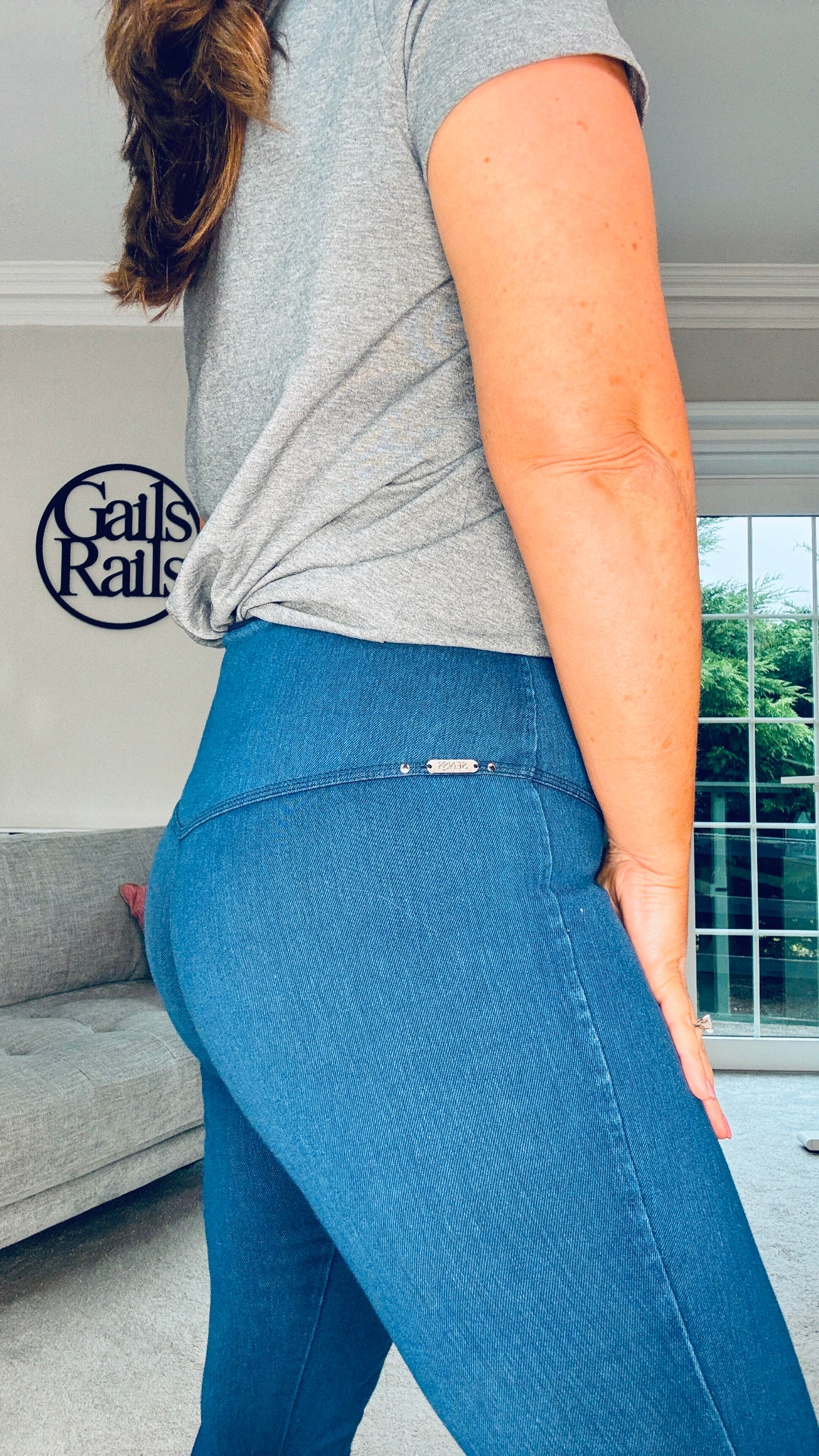 SENSS LIGHT BLUE SHAPING SCULPTING JEAN/JEGGINGS