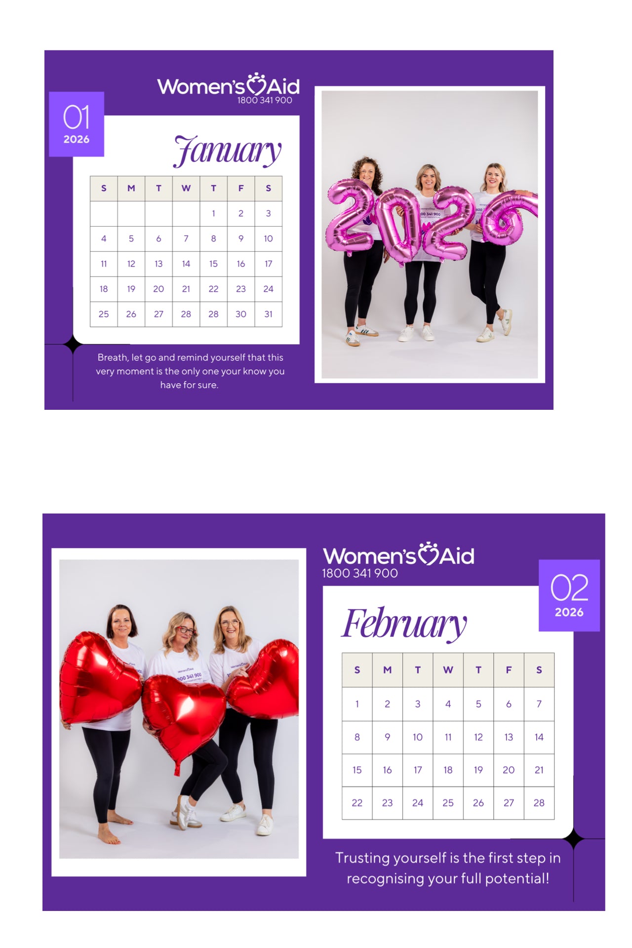 WOMENS AID CALENDAR