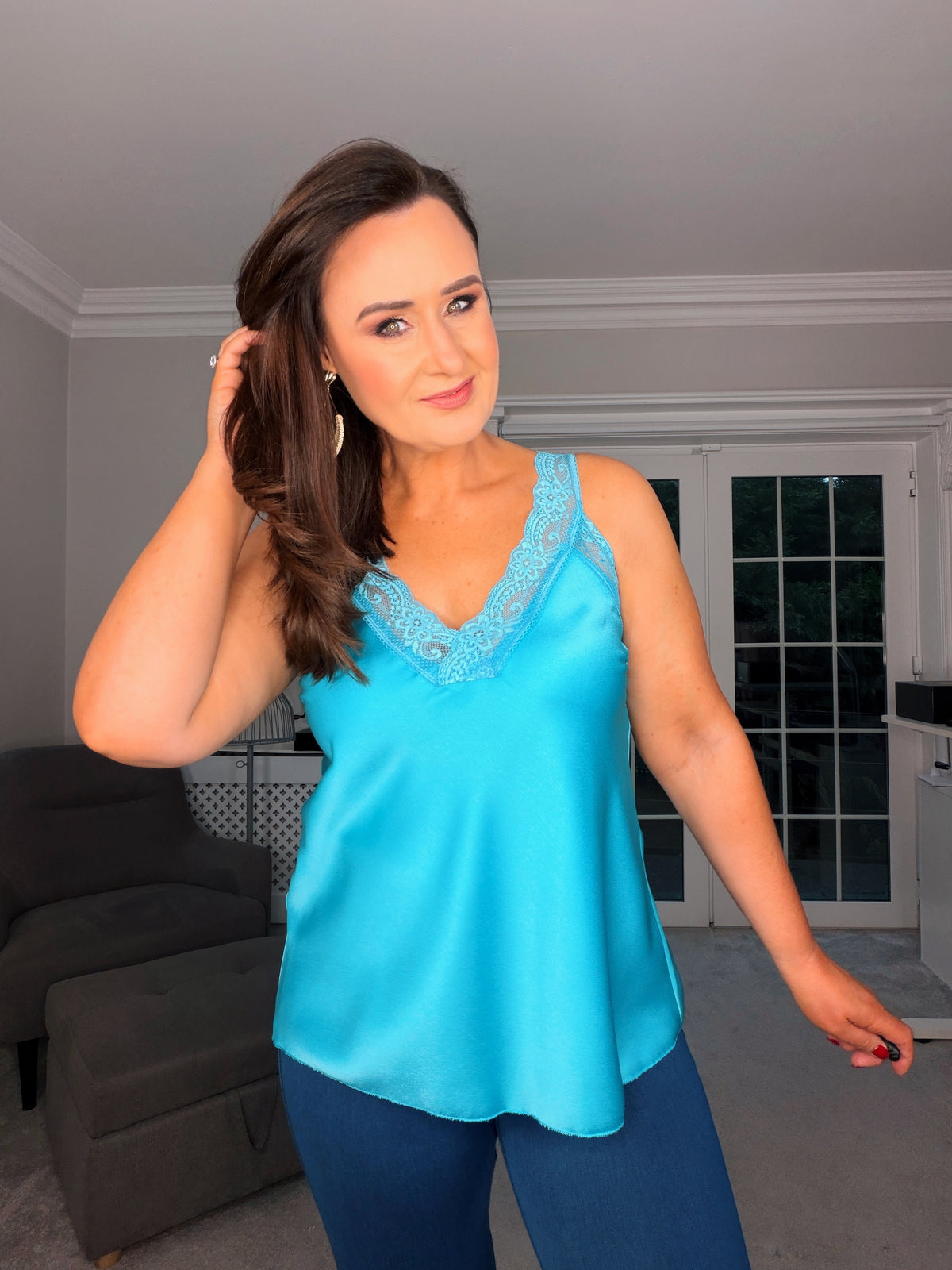 TURQUOISE ESTEE CAMI