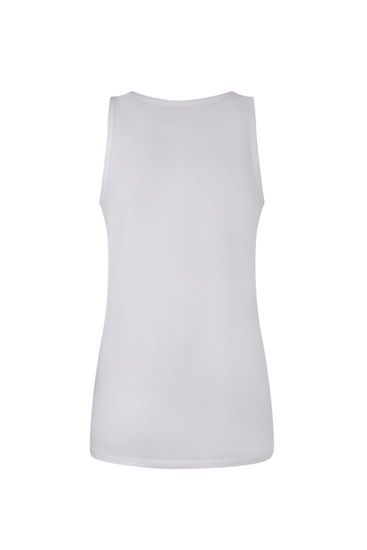 SENSS WHITE PREMIUM BAMBOO VEST TOPS
