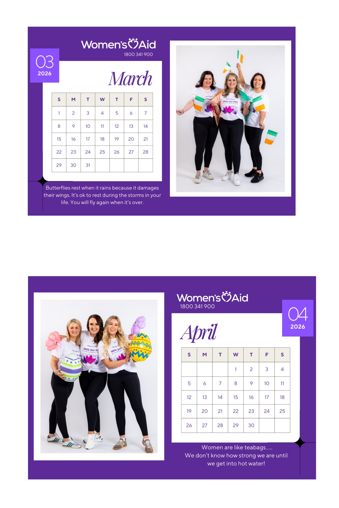 WOMENS AID CALENDAR