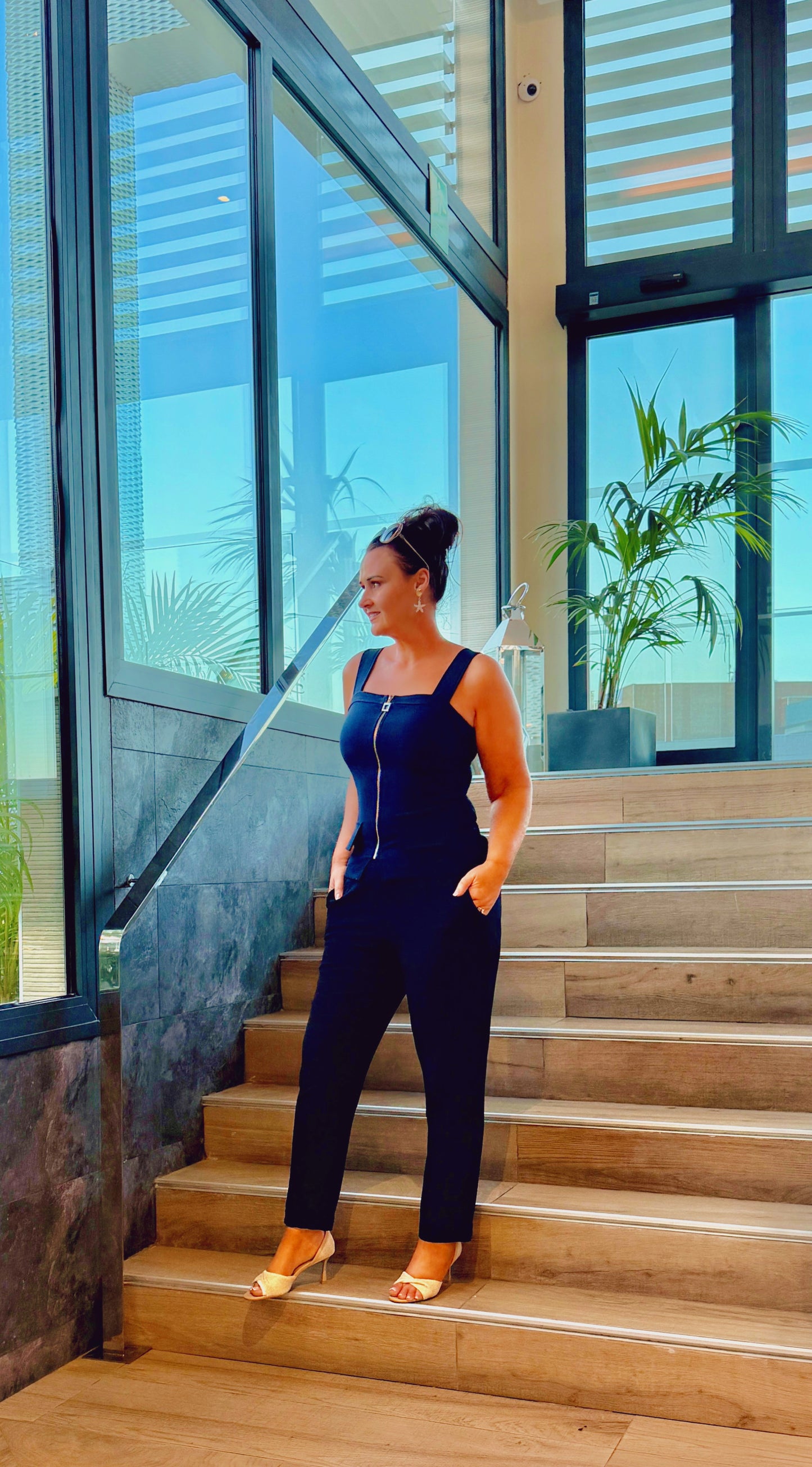 SENSS LIGHT WEIGHT SUMMER TROUSERS (NAVY)