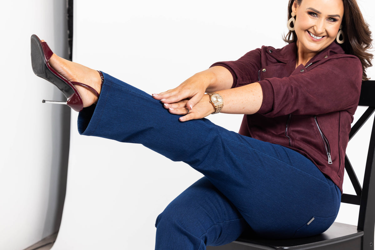 SENSS INDIGO Sculpting Straight Leg Jeans