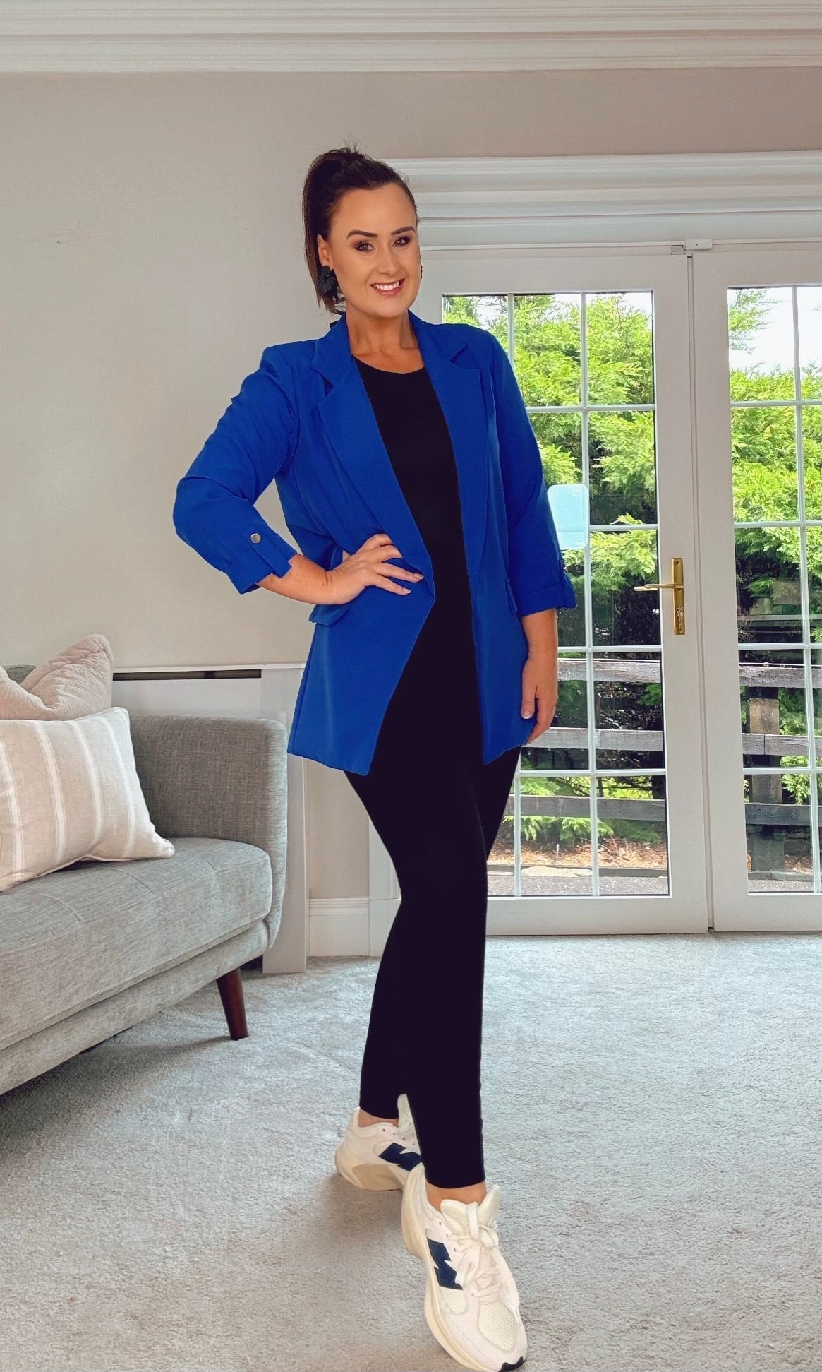 COBALT OVERSIZED BLUE LONGLINE BLAZER