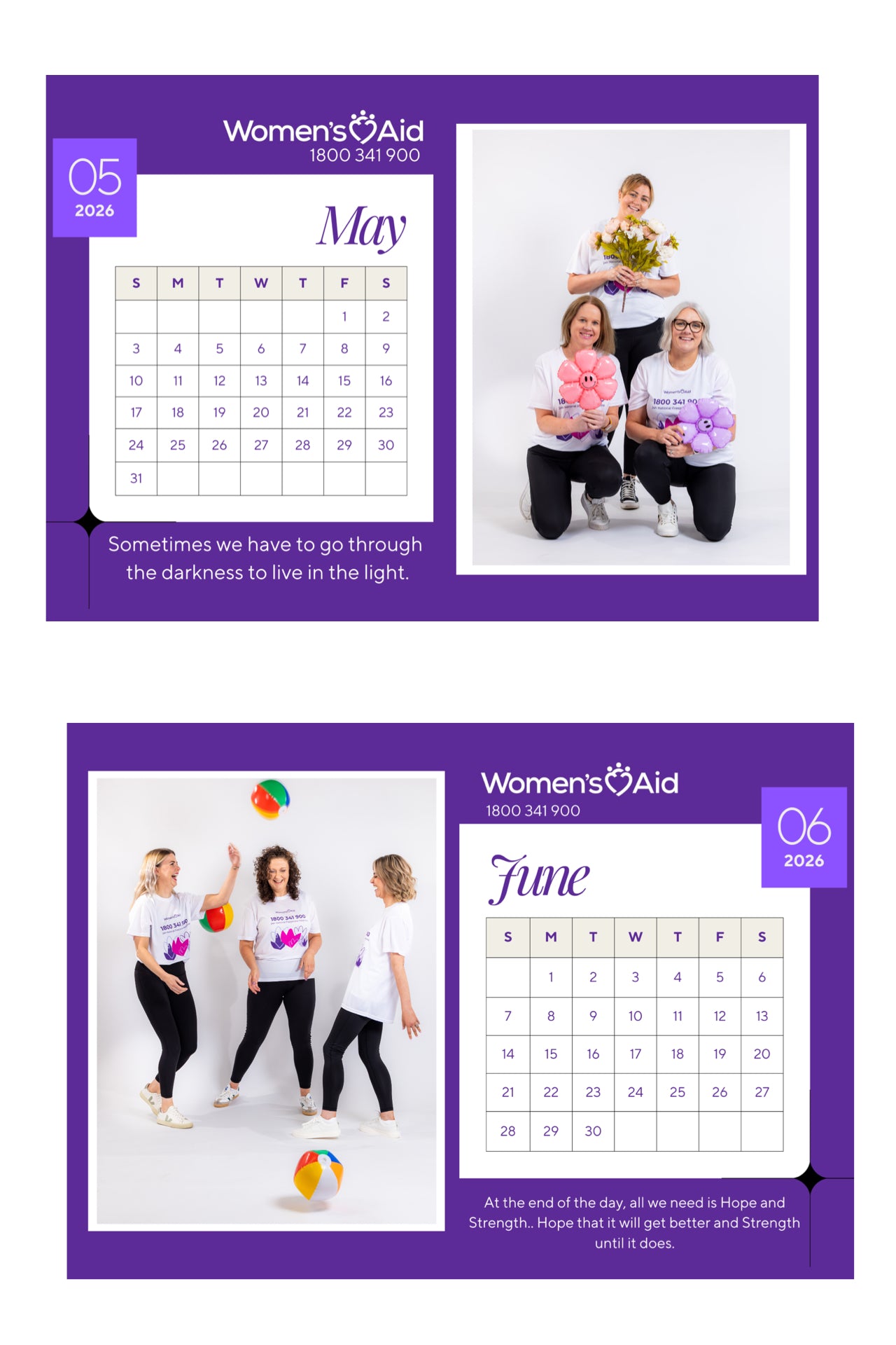 WOMENS AID CALENDAR