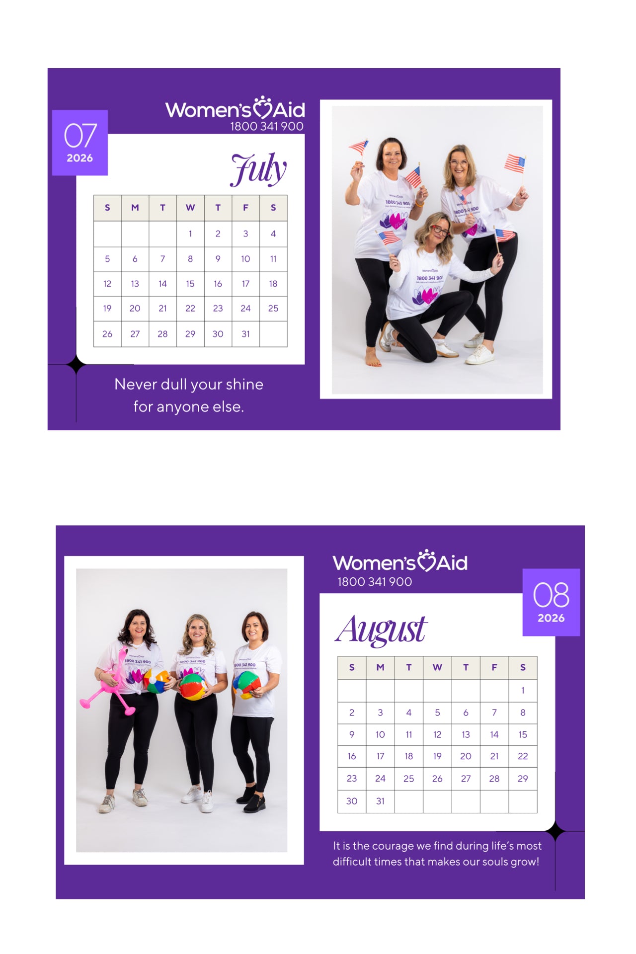 WOMENS AID CALENDAR
