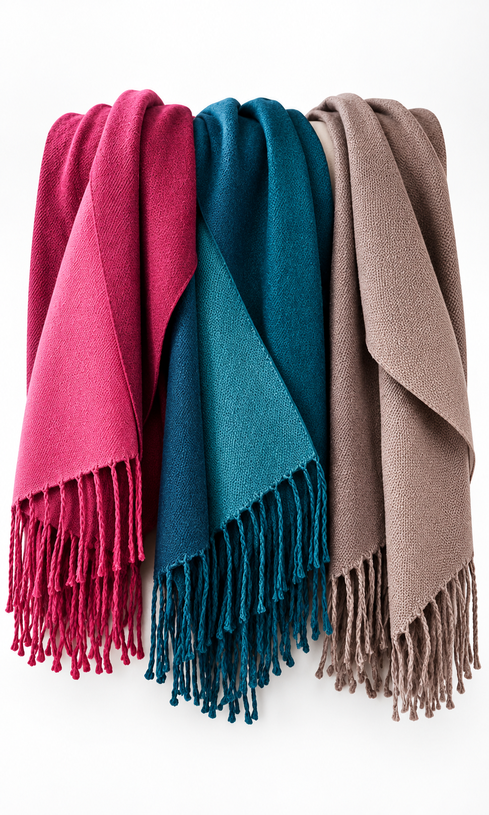 WOOL MIX DUAL TONE SCARF
