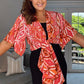 VAN DER ROCK TIE TOP COVER UP BOLERO BLOUSE