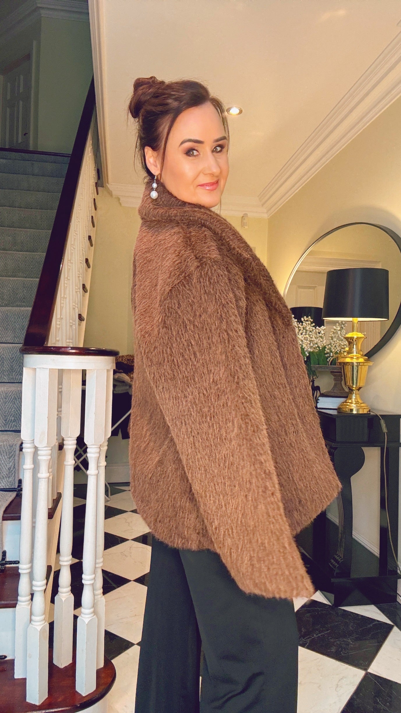 BROWN FUR COAT