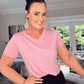SENSS PINK QUALITY BAMBOO T-SHIRT
