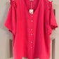 FUCHSIA PINK BELL SLEEVE BLOSUE (CURVE COLLECTION)