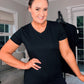SENSS BLACK QUALITY BAMBOO T-SHIRT