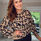 LEOPARD PRINT KILKY JUMPER