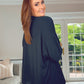 BLACK BATWING RELAXED CARDIGAN