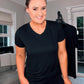 SENSS BLACK QUALITY BAMBOO T-SHIRT