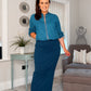 SENSS NAVY MAXI SKIRT