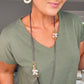 KHAKI VNECK MODAL LONG TSHIRT