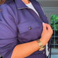 SENSS NAVY ZIP TIE WAIST JACKET
