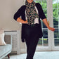 BLACK TIE WAIST QUALITY CARDIGAN