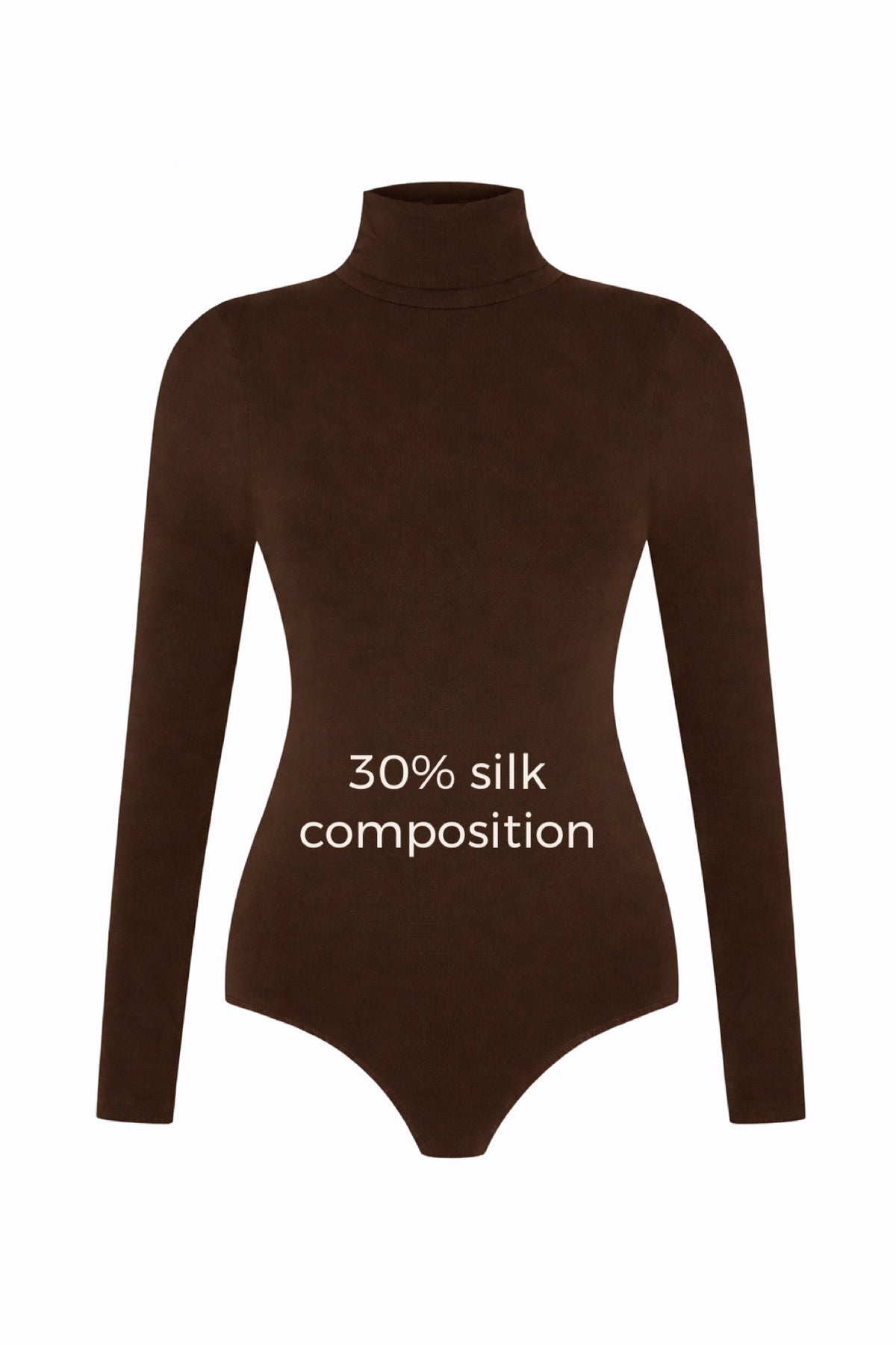 BROWN PREMIUM TURTLENECK BODY SUIT