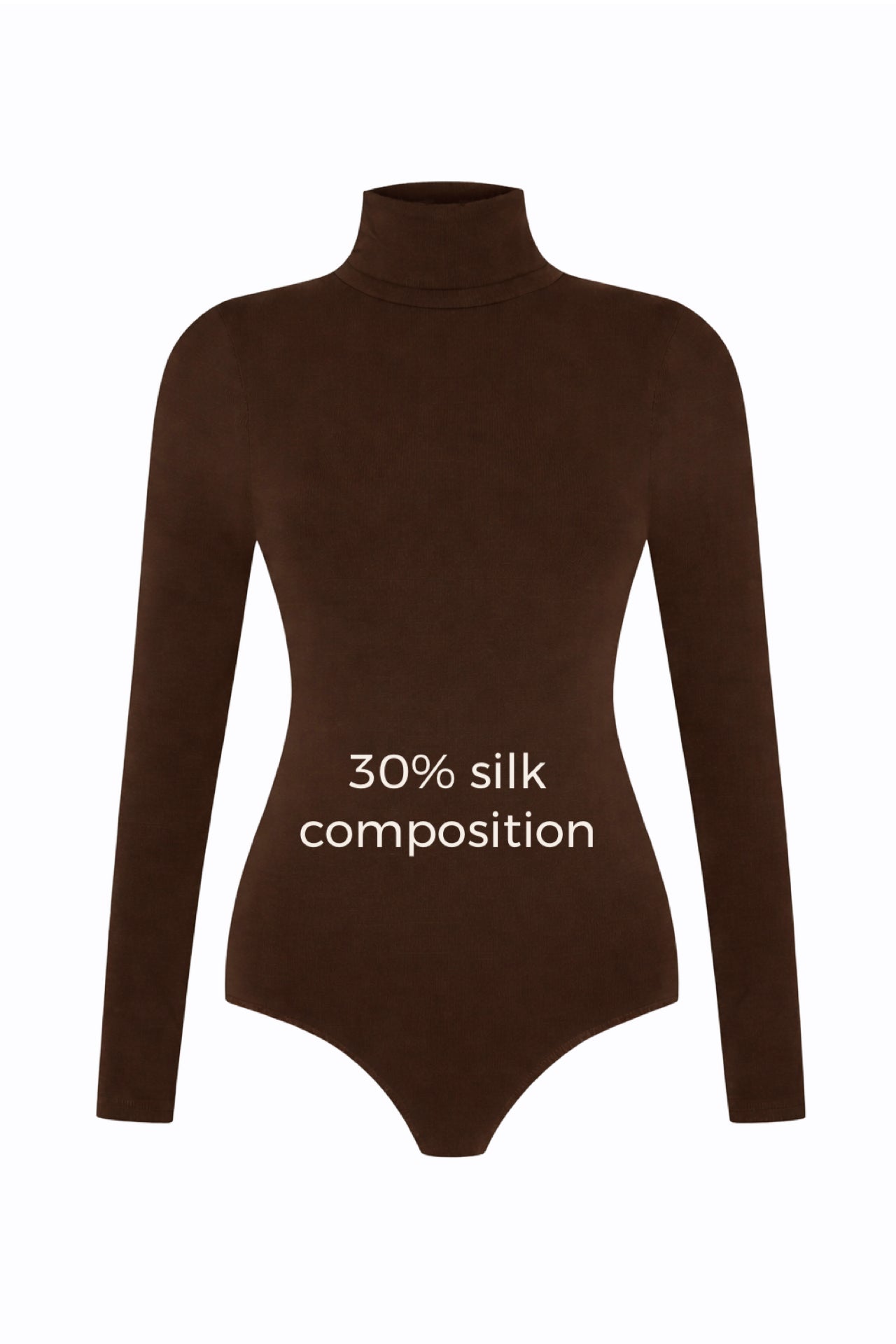 BROWN PREMIUM TURTLENECK BODY SUIT