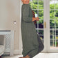 KHAKI CASHMERE MIX LONG CARDIGAN