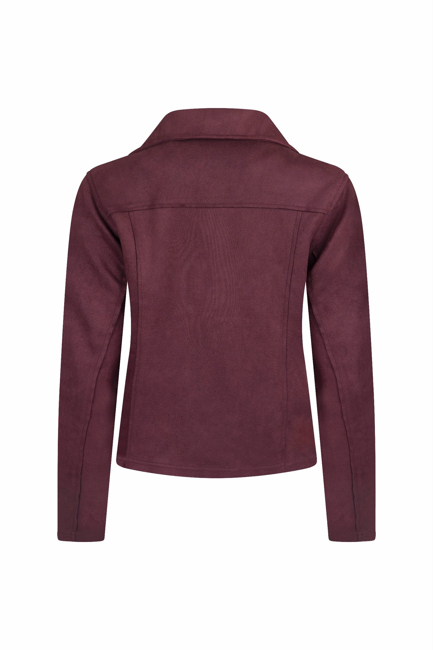SENSS - THE BURGUNDY STRETCH BIKER JACKET
