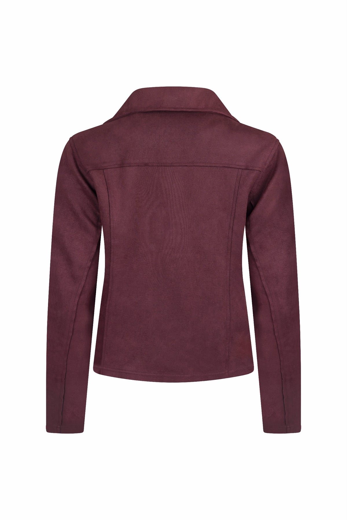 SENSS - THE BURGUNDY STRETCH BIKER JACKET
