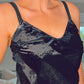 BLACK VELOUR CAMI