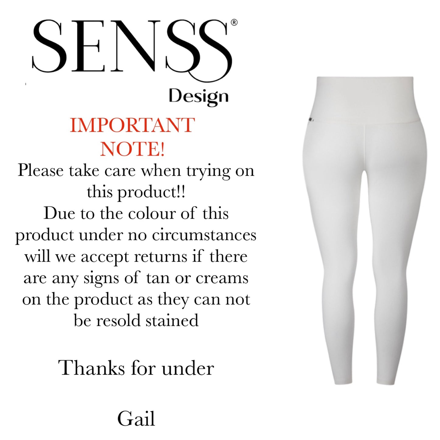 SENSS WHITE Shaping Jeggings - New