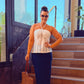 SENSS NAVY MAXI SKIRT