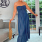 BARDOT DENIM SUMMER MAXI DRESS