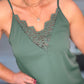 Khaki Lace V-neckline Cami Top