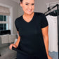 SENSS BLACK QUALITY BAMBOO T-SHIRT