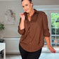 BROWN COTTON SHIRT