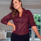 SENSS - THE BURGUNDY STRETCH BIKER JACKET