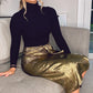 GOLD METALLIC SKIRT