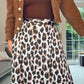 TAN LEOPARD PRINT SKIRT