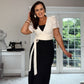 CREAM LACE BALERO TOP