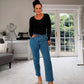 CHARCOAL GREY LONG SLEEVE BODYSUIT