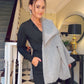 GREY FUR COAT